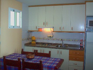 Kitchen in the apartment Playa Cabria