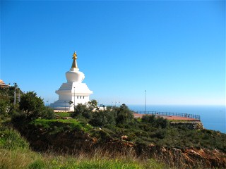 Stupa in Benalmadena, Andalusien, Spanien